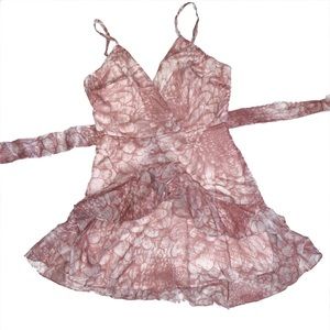 Pink and White Dress